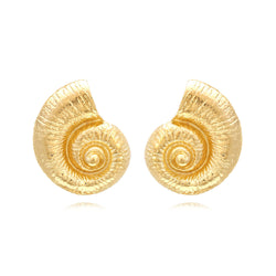 Conch Earrings Conch Earrings AliExpress Gold  