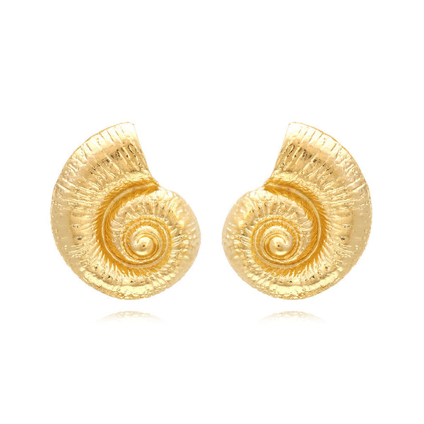 Conch Earrings Conch Earrings AliExpress Gold  