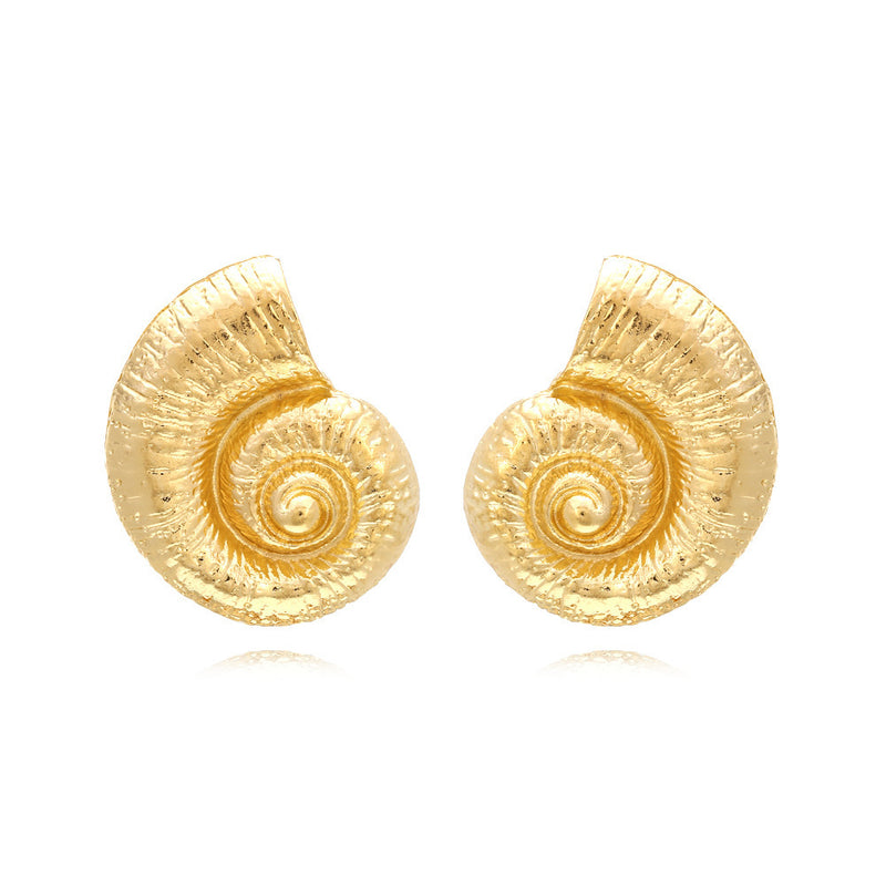 Conch Earrings Conch Earrings AliExpress Gold  