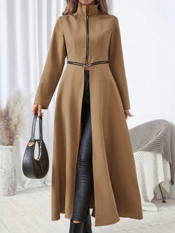 Women's Long Zip-Up Jacket Women Coats Shein   