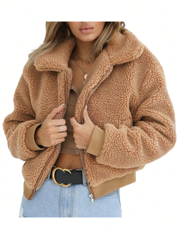 Fluffy Fleece Women's Winter Coat Women Coats Marven   