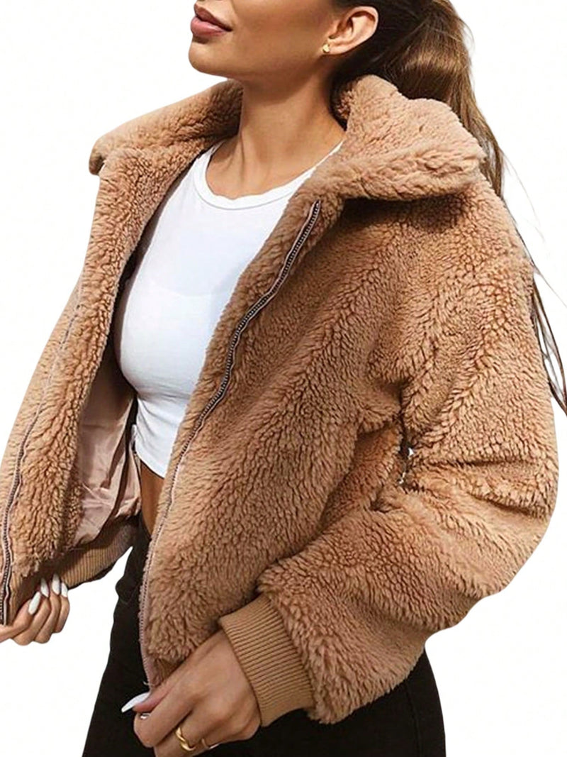 Fluffy Fleece Women's Winter Coat Women Coats Marven   