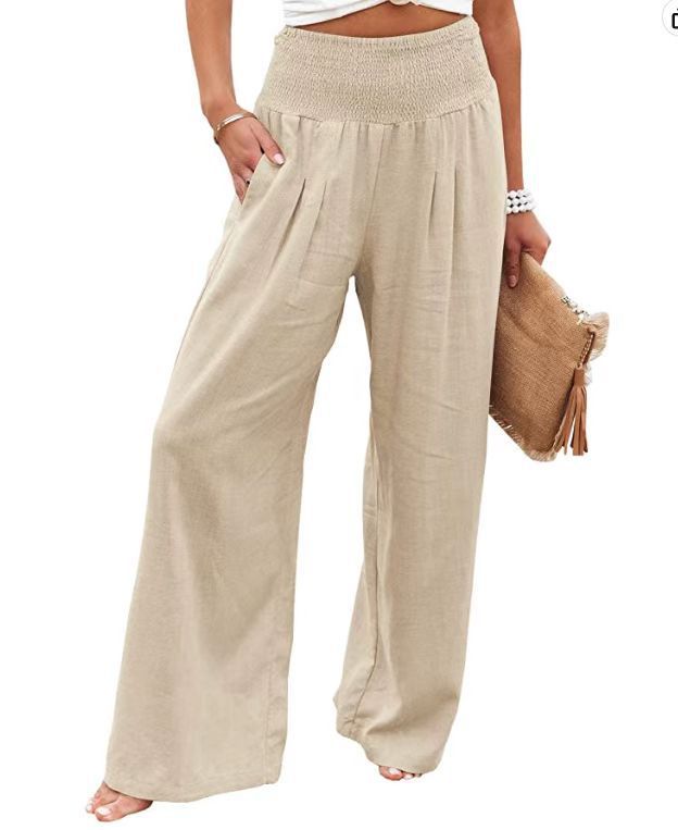 High Waist Casual Trousers High Waist casual pants Marven Apricot 2XL 