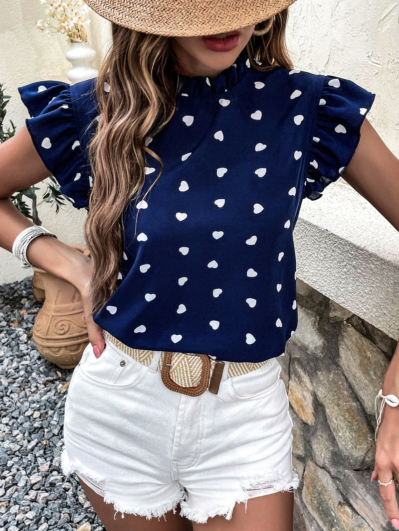 Chic Polka Dot Shirt Chic Polka Dot Shirt MARVEN Dark Blue L 