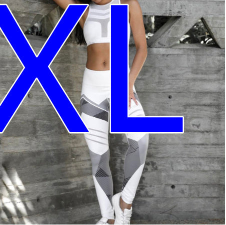 High Elastic Pants Fitness Legging Fitness legging AliExpress XL Whiteset 