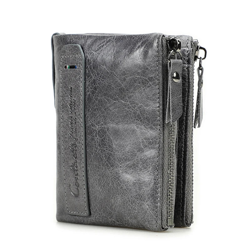 Leather Bifold Wallet  Marven gray CHINA 