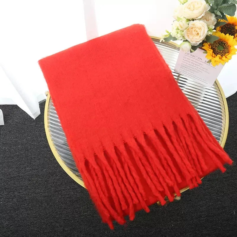 Luxury Cashmere Bright Solid Scarf  Marven 243  