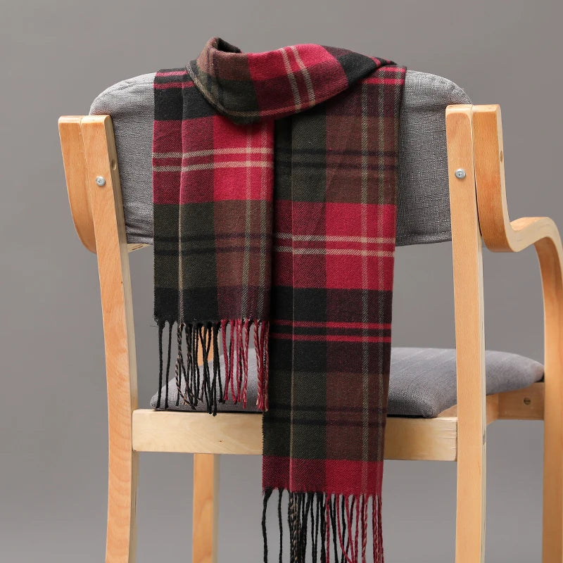 Plaid Winter Scarf Plaid Winter Scarf Marven 23 120g 