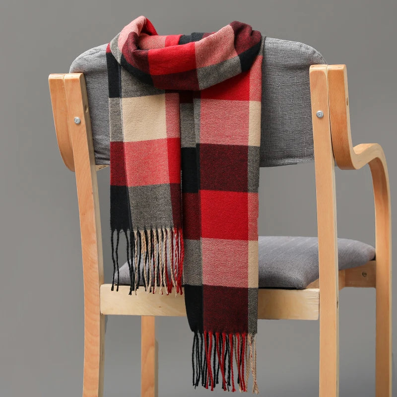 Plaid Winter Scarf Plaid Winter Scarf Marven 07 120g 