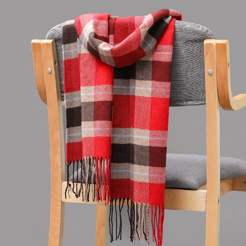 Plaid Winter Scarf Plaid Winter Scarf Marven 37 120g 