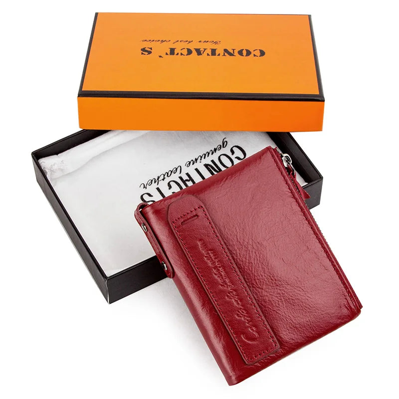 Leather Bifold Wallet  Marven red box CHINA 