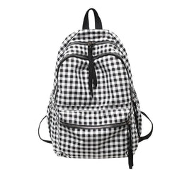 School Backpacks Plaid Pattern  Marven Lattice  