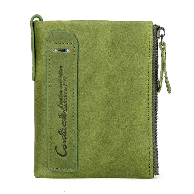 Leather Bifold Wallet  Marven green CHINA 