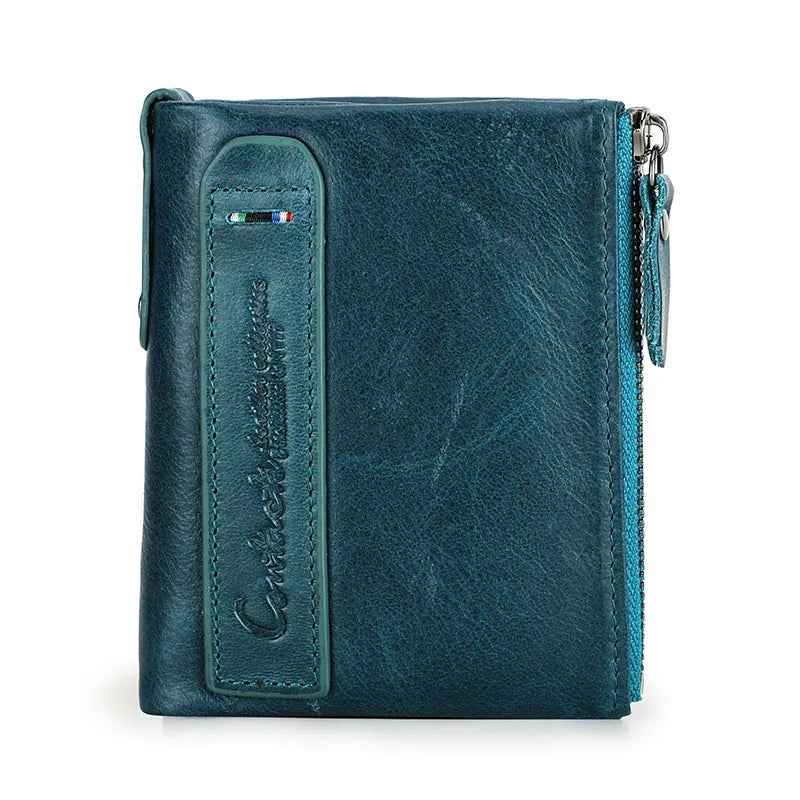 Leather Bifold Wallet  Marven blue CHINA 