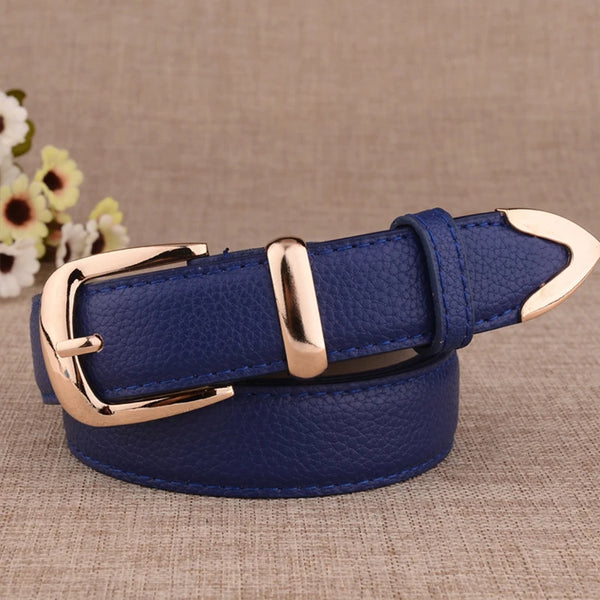 Leather Belts Gold Buckle  Marven   