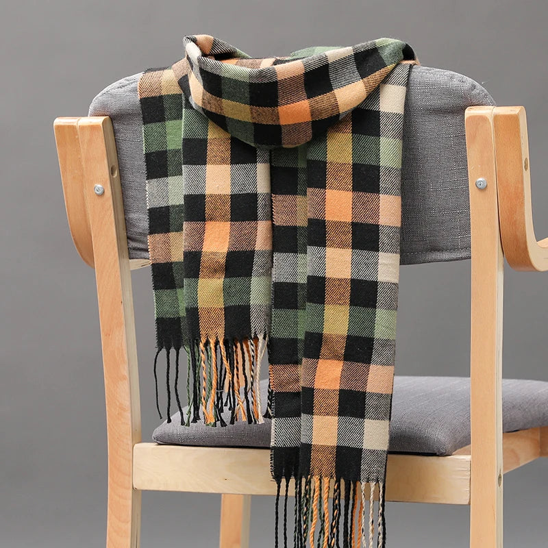 Plaid Winter Scarf Plaid Winter Scarf Marven 38 120g 