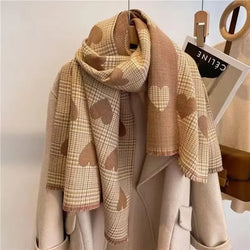 Double-Sided Cashmere Scarf  Marven Beige 70X200cm 