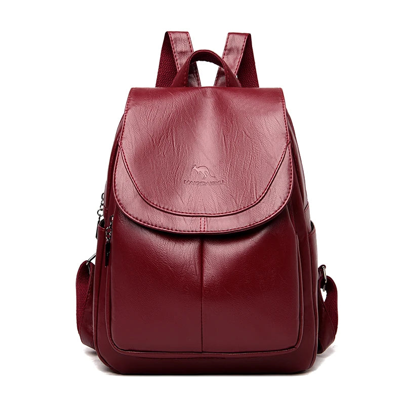 Vintage Bag School Backpack  Marven Red  