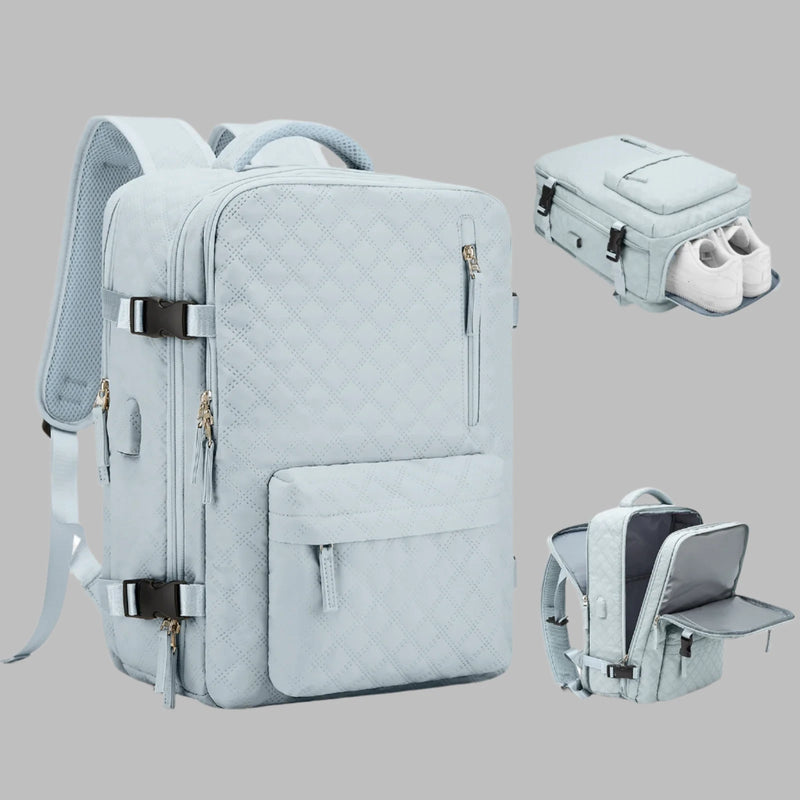 Travel College Backpack Casual Bag Travel College Backpack Casual Bag Marven Light Blue  