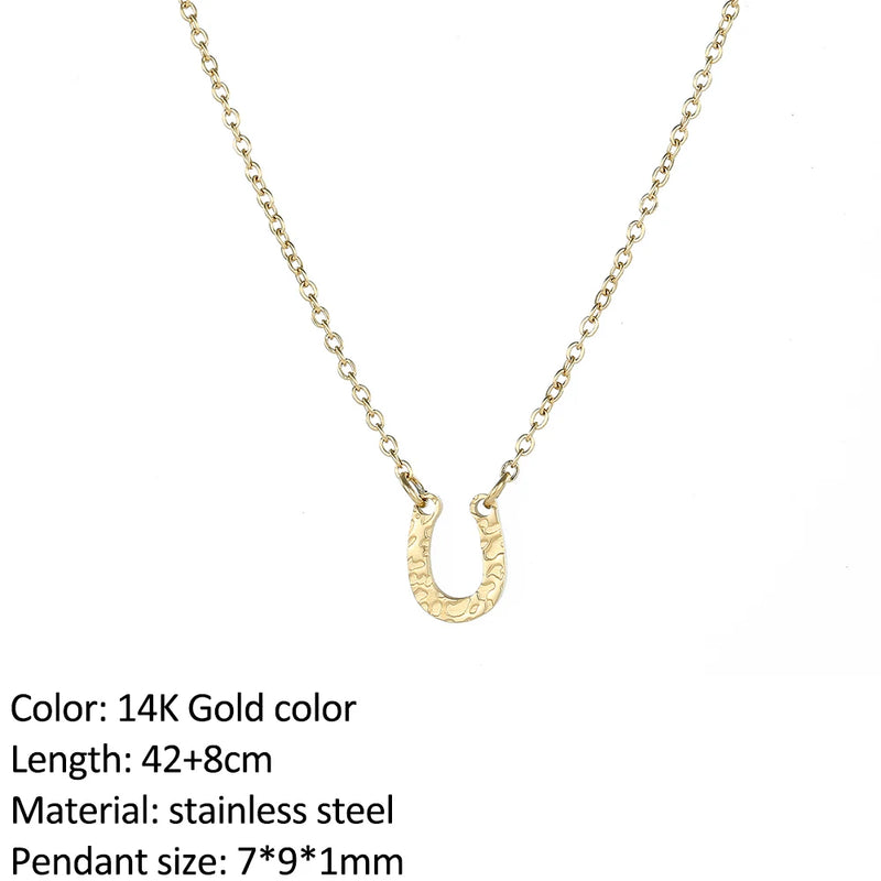 Infinity Cross Pendant Necklace - Gold Stainless Steel Fashion  Marven YX14993D Necklace 