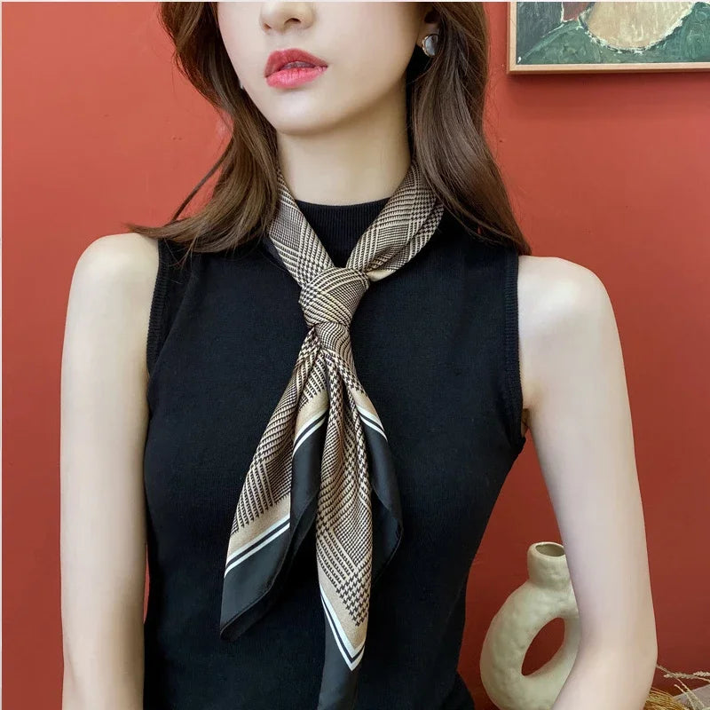 Luxurious Silk Satin Neckerchief for Women Luxurious Silk Satin Neckerchief for Women Marven   