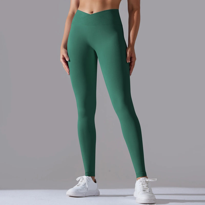 Crossover Waist Women Yoga Leggings Crossover Waist Women Yoga Leggings Marven   