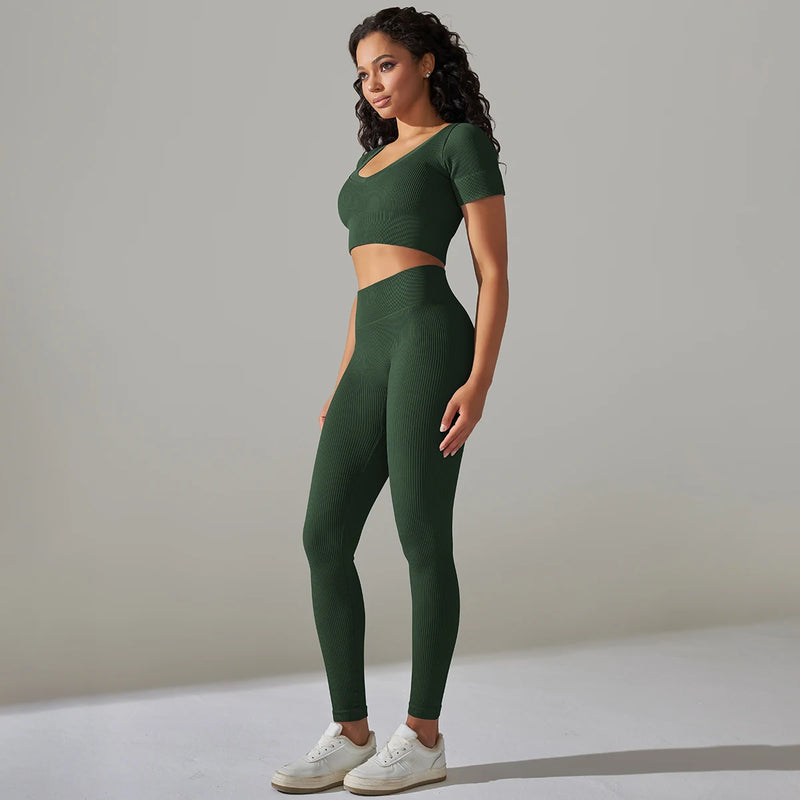 2-Piece Gym Clothing Fitness Suit 2-Piece Gym Clothing Fitness Suit Marven Dark Green M 