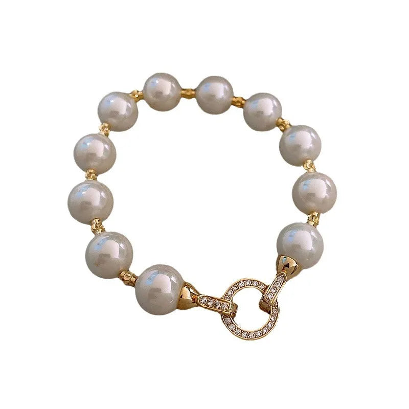 Elegant Circle Pearl Bracelet  Marven   