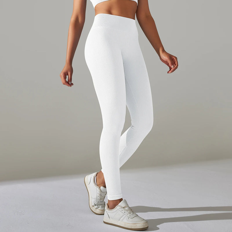 Hips Lifting Gym Leggings Seamless Sport Pants Hips Lifting Gym Leggings Seamless Sport Pants Marven White M 