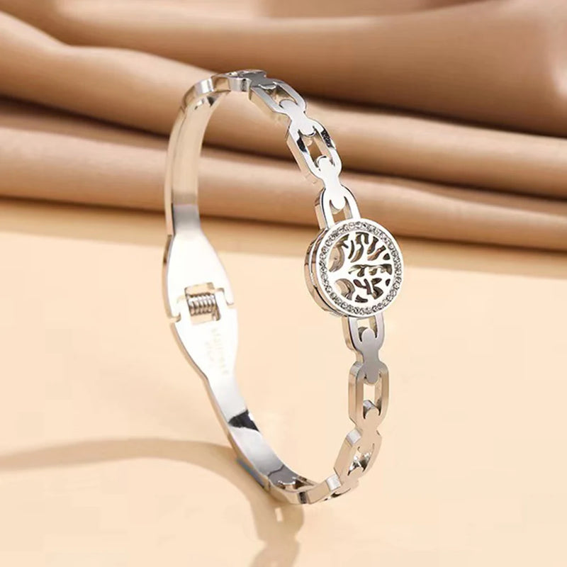 Tree Of Life Cuff Bracelet  Marven SLB0255SI CHINA 53-59mm