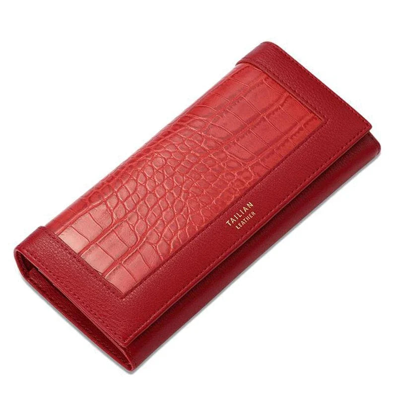 Clutch Wallet Leather  Marven Red  