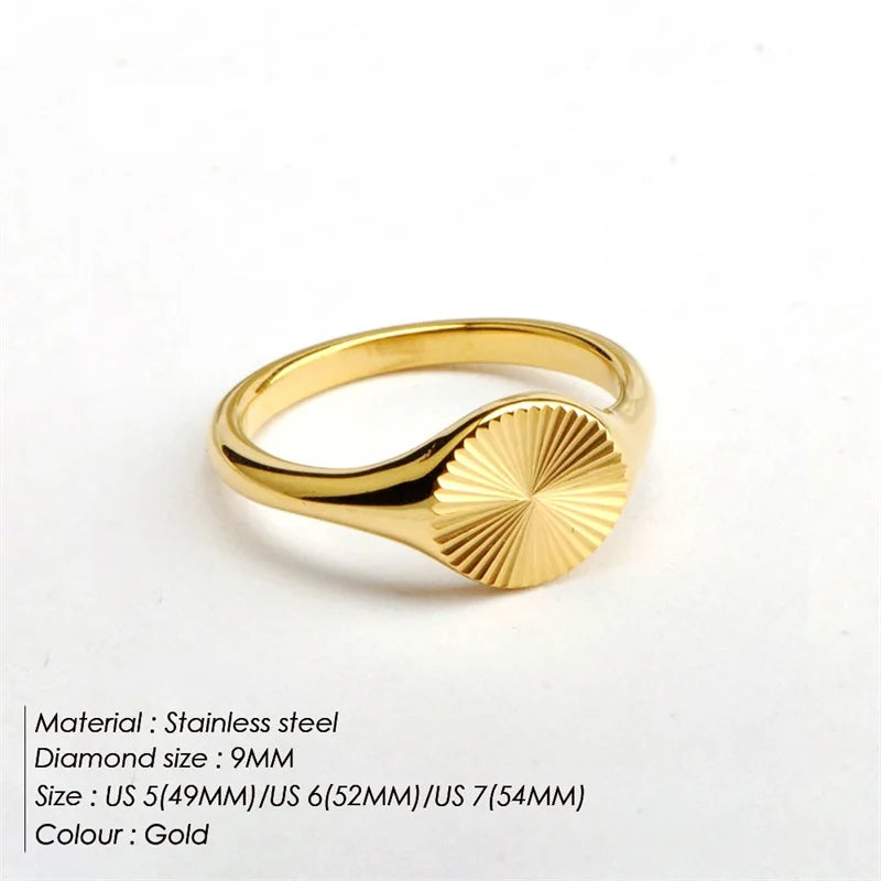 Stainless Steel Rings  Marven Gold 5 