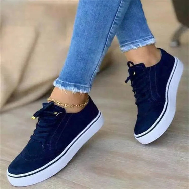 Women's Flat Sneakers Casual  Marven Blue 36 