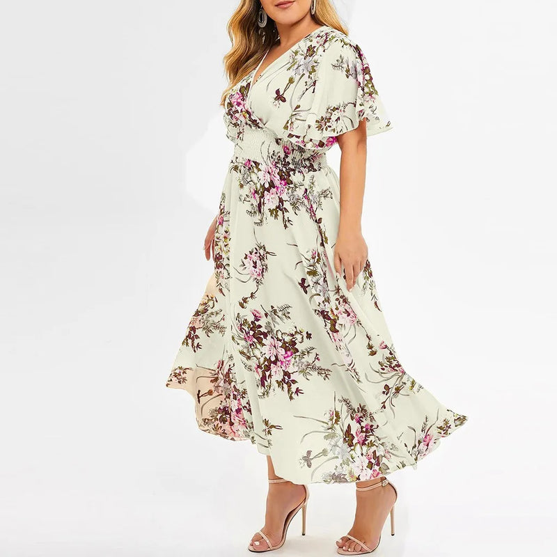 Chiffon Floral Print Dress for Women Chiffon Flower Dress Marven   