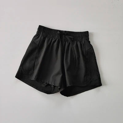 Shorts High Waist Sport Fitness 2 in 1  Marven Black XL CHINA