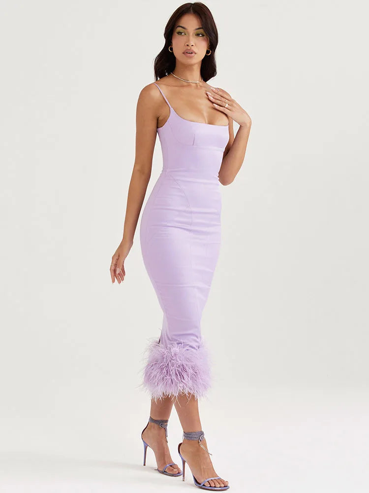 Feather Tassel Dress Feather Tassel Dress Marven   