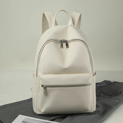 High Quality Leather Backpack  Marven WHITE  