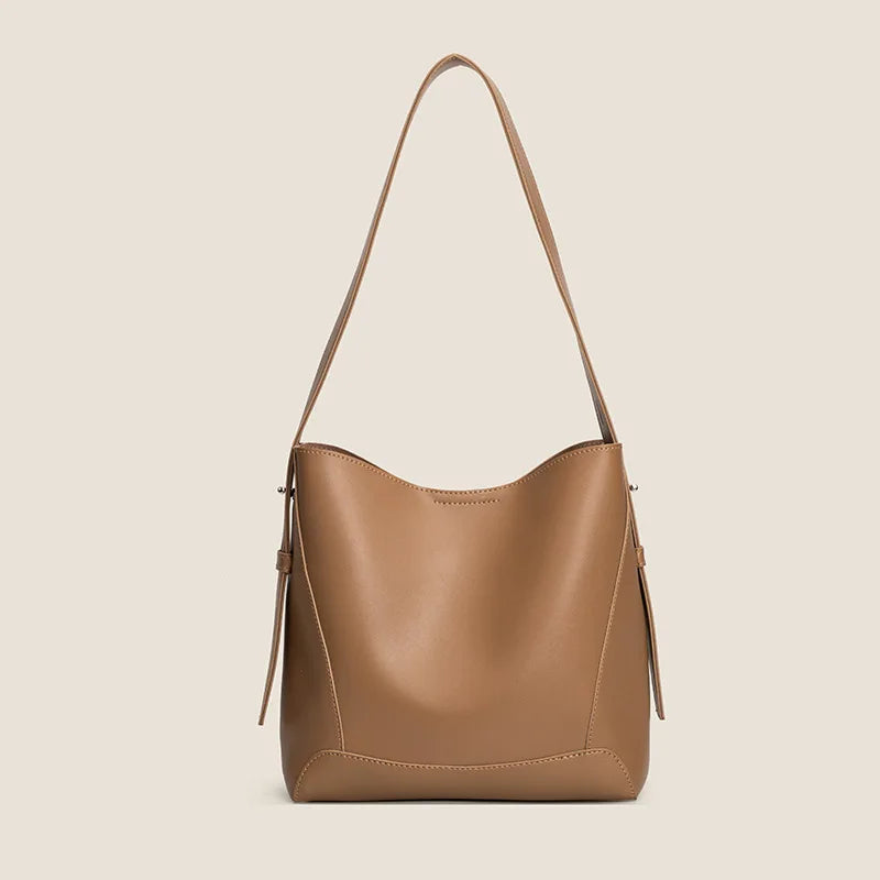 Trend Shoulder Tote Bag  Marven Style2-Caramel  