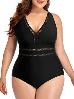 Comfort Plus Size Swimwear Comfort Plus Size Swimwear Marven Black 4XL 