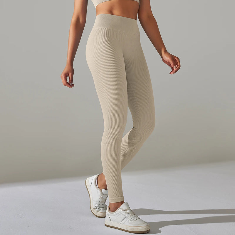 Khaki gym leggings womens best sale