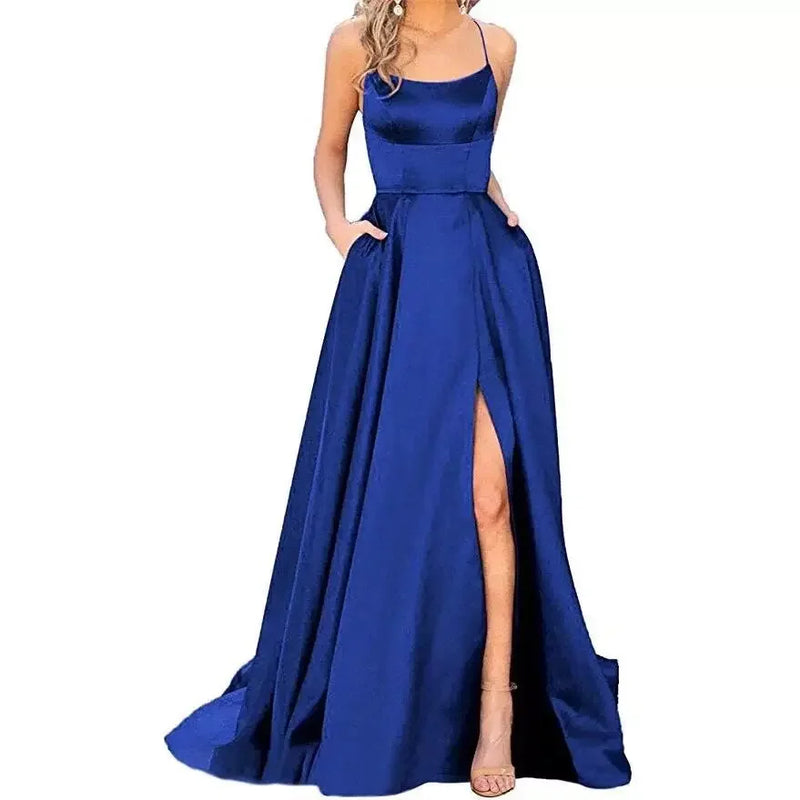 Italian Prom Dress Italian Prom Dress Marven Blue S 