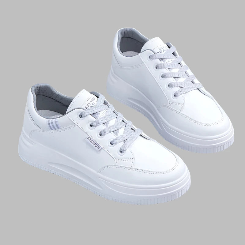 White Sneakers Lace Up  Marven   