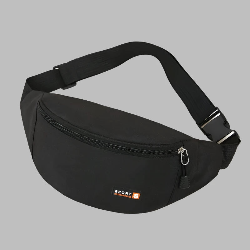 Chest Belt Zip Bag  Marven Black  