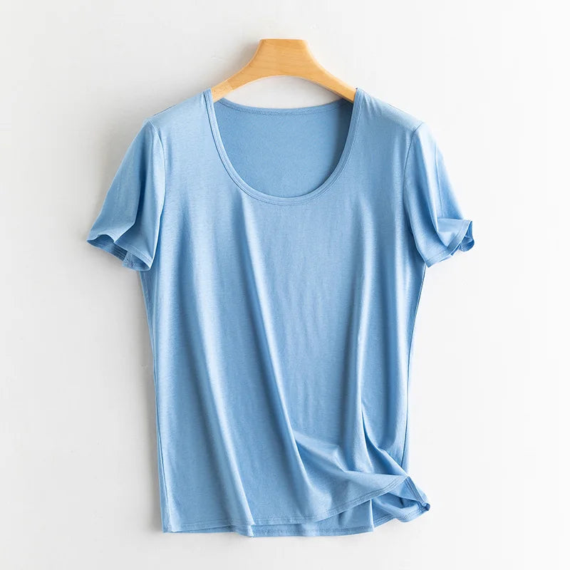 Short Sleeve T-Shirt Short Sleeve T-Shirt Marven Blue U-neck S 