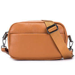 Genuine Cow Leather Shoulder Bag Genuine Cow Leather Shoulder Bag Marven Orange  