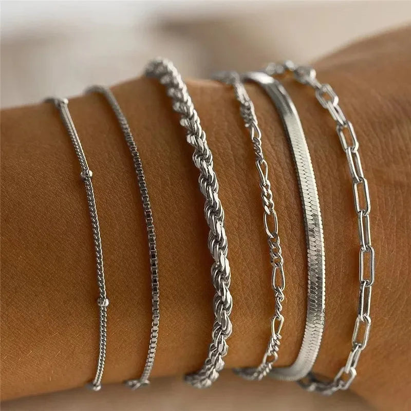 6Pcs  Multilayer Bracelet Set  Marven   