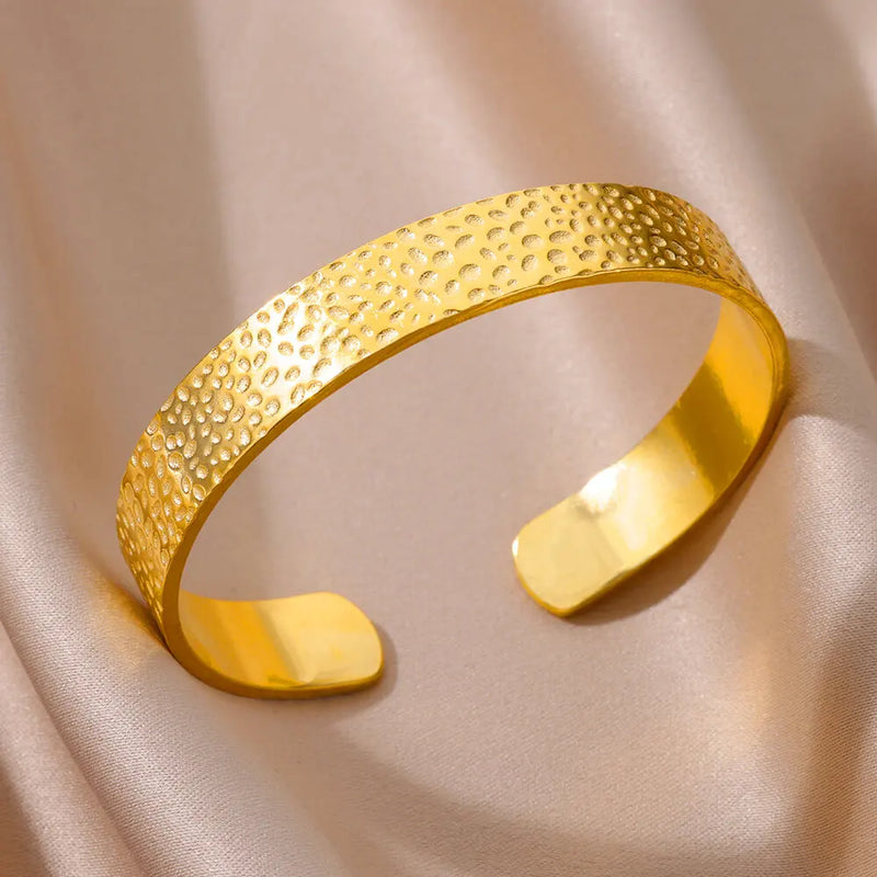 Bangle Bracelet  Adjustable Stainless  Marven B1370G CHINA Gold