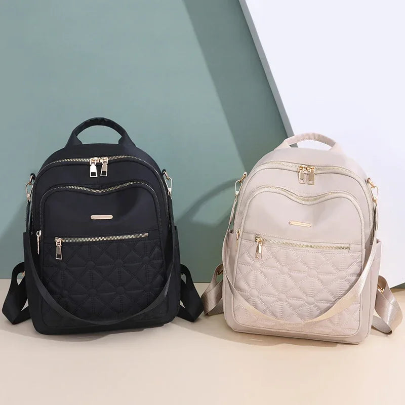 Zippered Nylon Backpack  Marven   