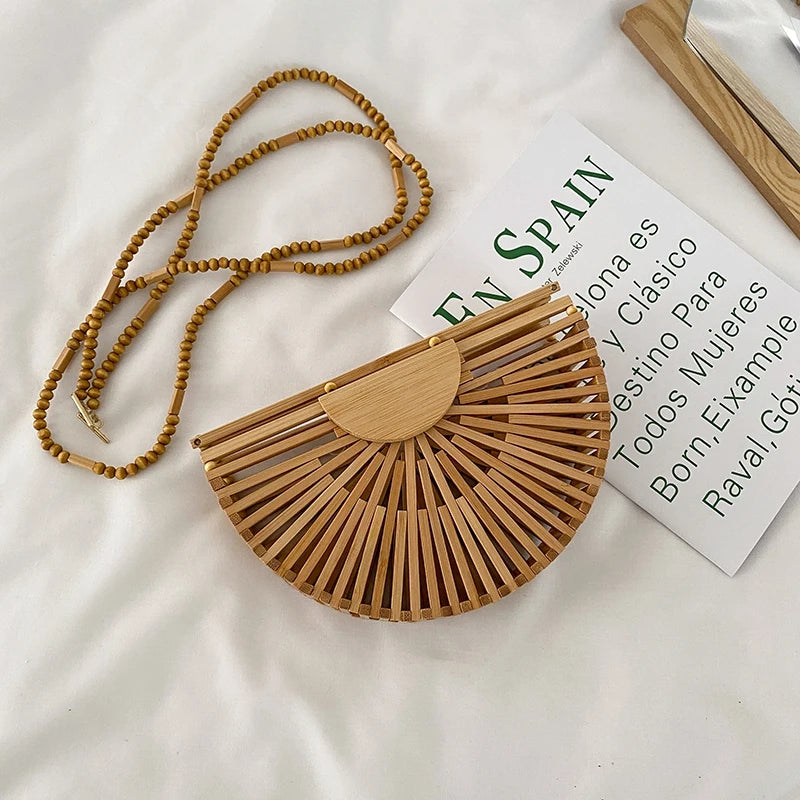 Eco-Friendly Bamboo Handbag Bamboo weaving Beach Bag Marven   