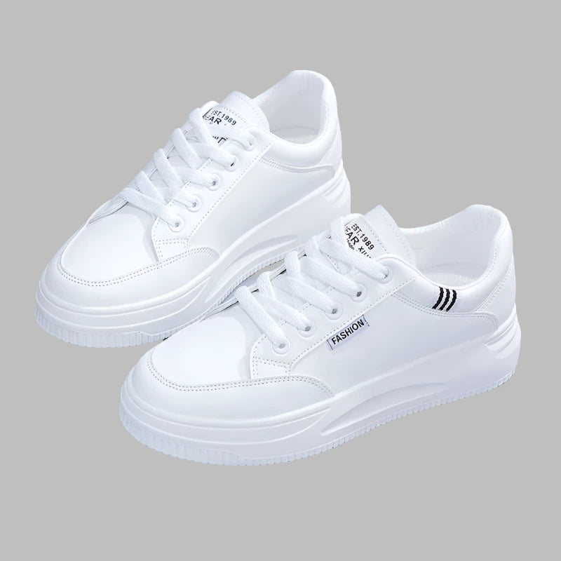 White Sneakers Lace Up  Marven white 39 